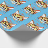 Schrödingers Katzenkrise Geschenkpapier (Ecke)