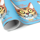 Schrödingers Katzenkrise Geschenkpapier (Rolleneckpunkt)