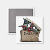 Schrödingers Katzenlösung Magnet (Vorderseite/Rückseite)