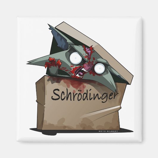 Schrödingers Katzenlösung Magnet (Vorne)