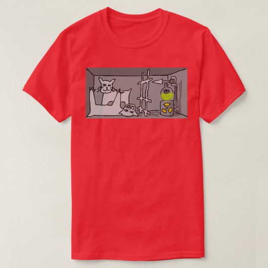 Schrodingers Katzenquantenmechanik 1 T-Shirt (Design vorne)
