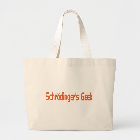 Schrödingers Nerd große Tragetasche (Vorne)