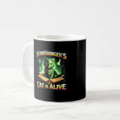 Schrödingers neugierige Katze Kaffeetasse (Vorderseite Links)