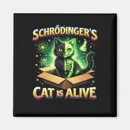 Schrödingers neugierige Katze Magnet