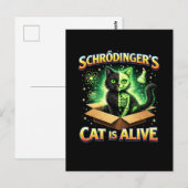 Schrödingers neugierige Katze Postkarte (Vorne/Hinten)