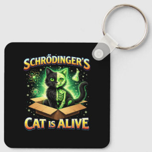 Schrödingers neugierige Katze Schlüsselanhänger