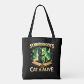 Schrödingers neugierige Katze Tasche (Rückseite)