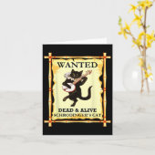 Schrodingers Physik-Kat-Quantum-Physiker Karte (Gelbe Blume)