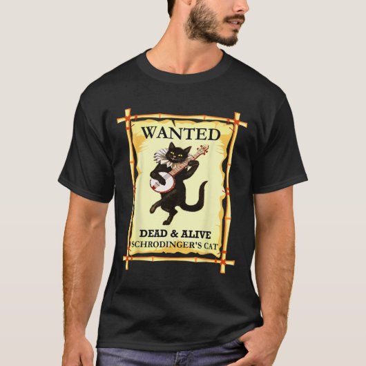 Schrodingers Physik-Kat-Quantum-Physiker T-Shirt (Vorderseite)