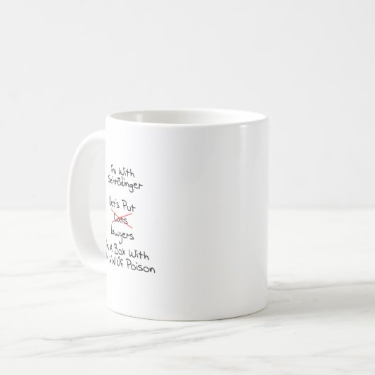 Schrodingers Rechtsanwalt Kaffeetasse (Vorderseite Links)