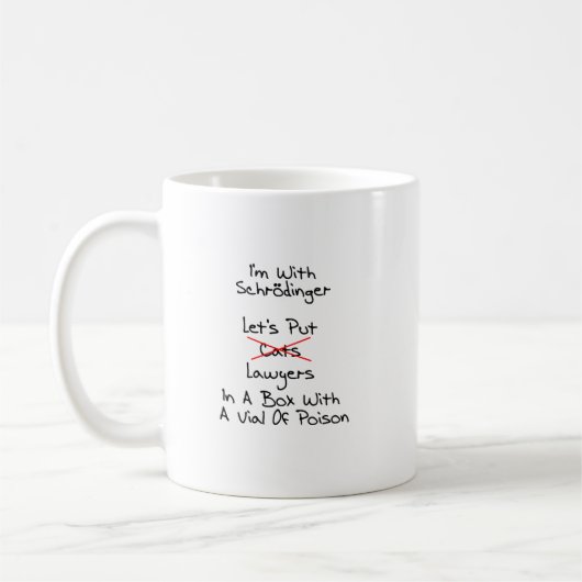 Schrodingers Rechtsanwalt Kaffeetasse (Links)