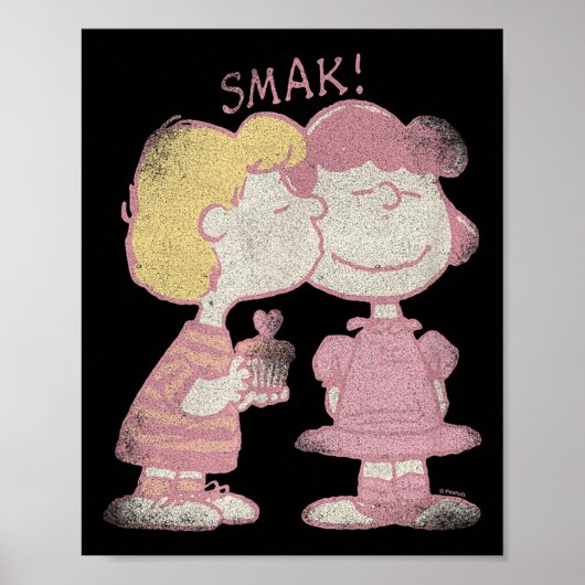 Schroeder & Lucy Valentine's Day Kiss Poster (Vorne)