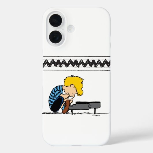 Schroeder Charlie Brown Music Case-Mate iPhone Hülle (Rückseite)