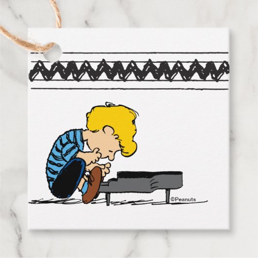 Schroeder Charlie Brown Music Geschenkanhänger (Vorderseite)