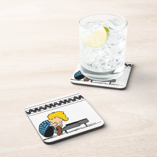 Schroeder Charlie Brown Music Getränkeuntersetzer (Rechte Seite)