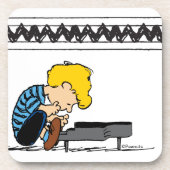 Schroeder Charlie Brown Music Getränkeuntersetzer (Vorderseite)