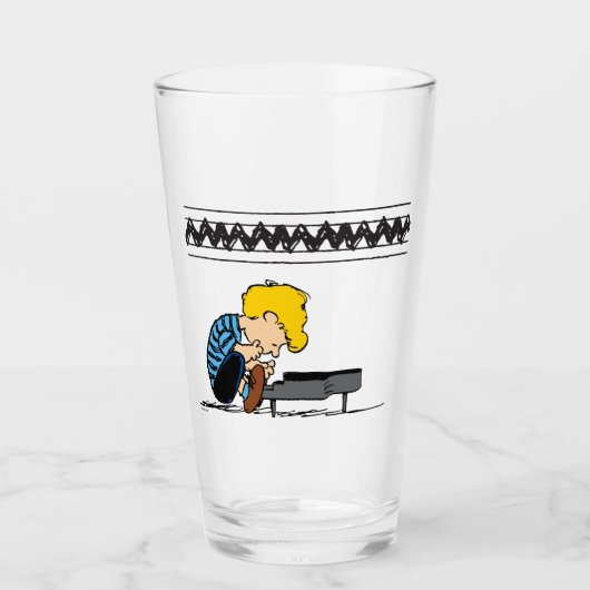 Schroeder Charlie Brown Music Glas (Vorderseite)