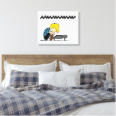 Schroeder Charlie Brown Music Leinwanddruck (Insitu (Schlafzimmer))