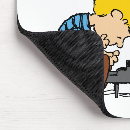 Schroeder Charlie Brown Music Mousepad (Ecke)