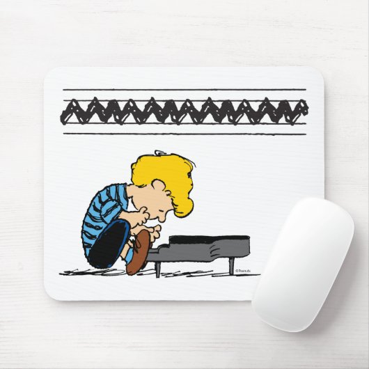 Schroeder Charlie Brown Music Mousepad (Mit Mouse)