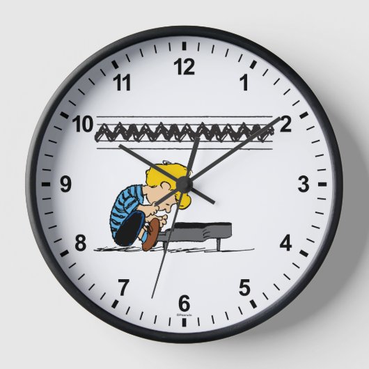 Schroeder Charlie Brown Music Uhr (Vorderseite)