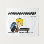 Schroeder Charlie Brown Music Wandteppich (Vorderseite (Horizontal))