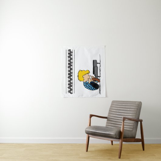 Schroeder Charlie Brown Music Wandteppich (Beispiel)
