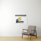 Schroeder Charlie Brown Music Wandteppich (Beispiel (Horizontal))