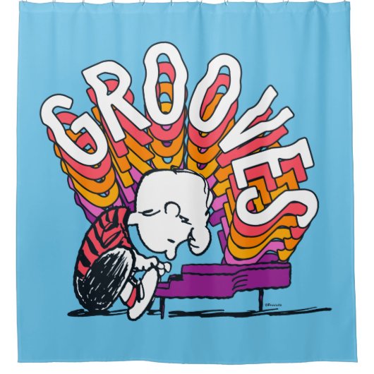 Schroeder - Grooves Duschvorhang (Vorderseite)