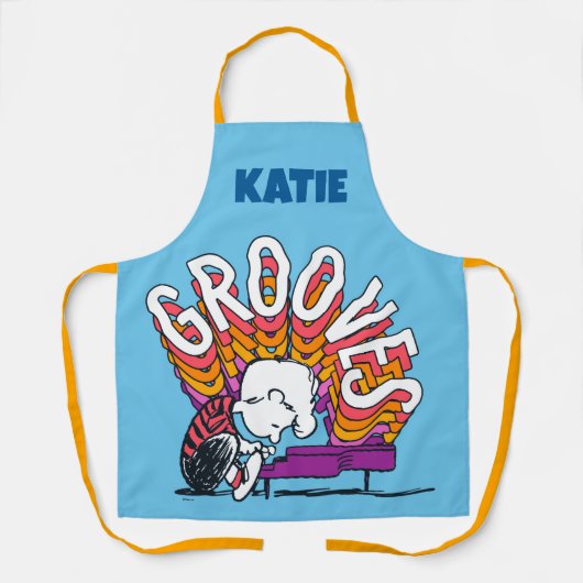 Schroeder - Grooves | Name hinzufügen Schürze (Vorderseite)