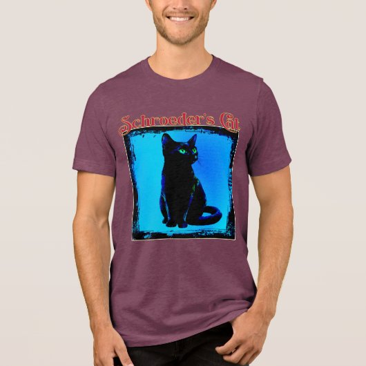 Schroeders Katze Tri-Blend Shirt (Vorderseite)