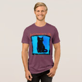 Schroeders Katze Tri-Blend Shirt (Vorderseite voll)
