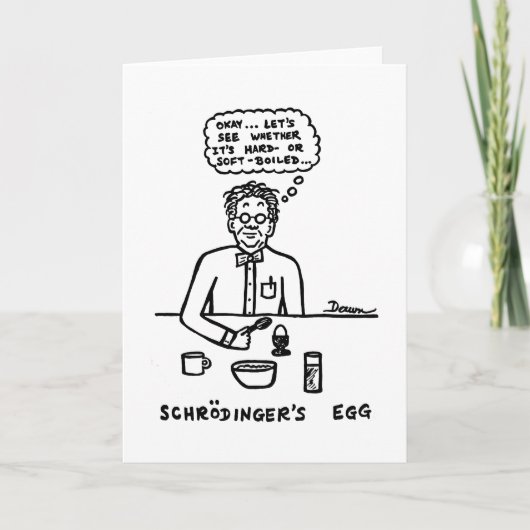 Schroedingers eier leere Notecard Karte (Vorderseite)