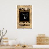 Schroedingers Katze Gewollt Poster | Physik Joke (Küche)