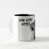 Schroedingers Katze Zweifarbige Tasse (Vorderseite Links)