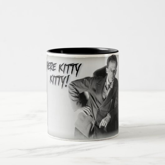 Schroedingers Katze Zweifarbige Tasse (Mittel)