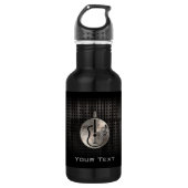 Schroffe Akustikgitarre Trinkflasche (Vorderseite)