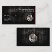 Schroffe Akustikgitarre Visitenkarte (Vorne/Hinten)