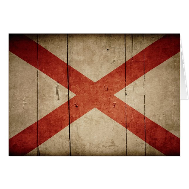 Schroffe Alabama-Flagge (Vorderseite (Horizontal))