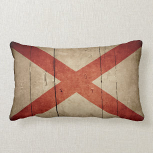 Schroffe Alabama-Flagge Lendenkissen