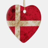 Schroffe dänische Flagge Keramik Ornament (Rechts)