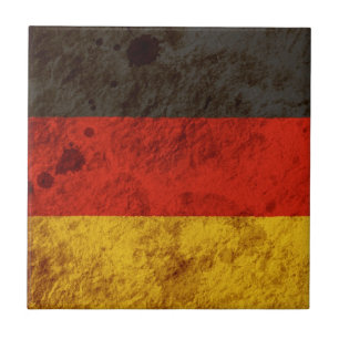 Schroffe deutsche Flagge Fliese