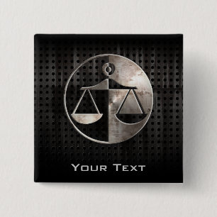 Schroffe Gerechtigkeits-Skalen Button