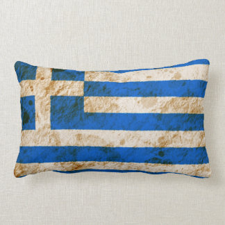 Schroffe griechische Flagge Lendenkissen