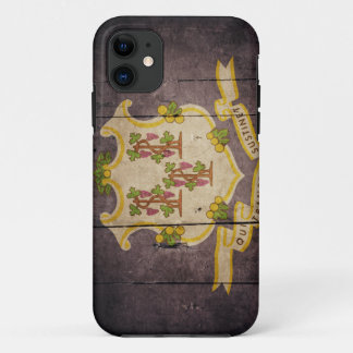 Schroffe hölzerne Connecticut-Flagge Case-Mate iPhone Hülle