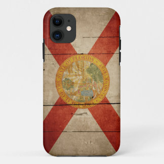 Schroffe hölzerne Florida-Flagge Case-Mate iPhone Hülle