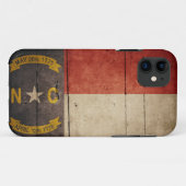 Schroffe hölzerne North Carolina-Flagge Case-Mate iPhone Hülle (Rückseite (Horizontal))