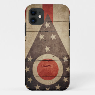 Schroffe hölzerne Ohio-Flagge Case-Mate iPhone Hülle