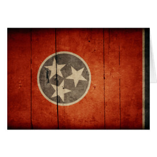 Schroffe hölzerne Tennessee-Flagge