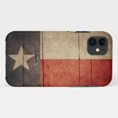 Schroffe hölzerne Texas-Flagge Case-Mate iPhone Hülle (Rückseite (Horizontal))